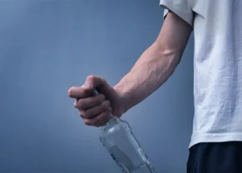 Man And Bottle Alcohol Theme