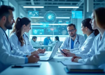 5 Doctors Around A Hi Tech Table
