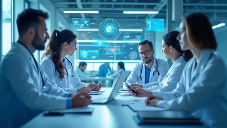 Harnessing Appreciative Inquiry for Breakthrough Changes 1 5 Doctors Around A Hi Tech Table