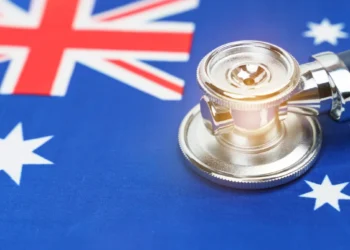 Aus Flag And Stethoscope