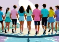 Tackling Youth Mental Health Globally 13 Young People Holding Hands On A Bridge