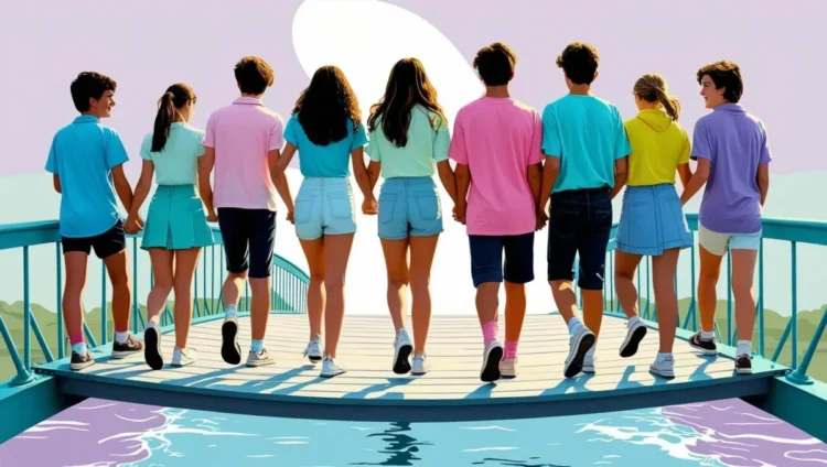 Tackling Youth Mental Health Globally 1 Young People Holding Hands On A Bridge