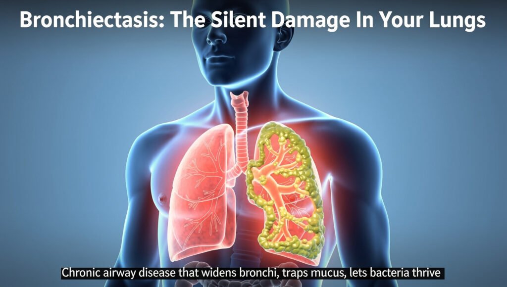 Flux Pro 2.0 A Thumbnail For An Article About Bronchiectasis. It May Be Silently Affecting Yo 1